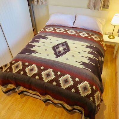 Alpaca wool Blanket, Vintage Bohemian Home Decor, Tribal Throw Blanket