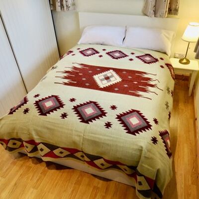 Boho Alpaca Blanket, Christmas Throw Native Bohemian, Bedding sofa