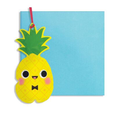 Inflatable pineapple card