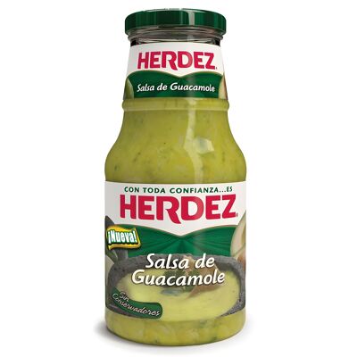 Salsa guacamole embotellada - Herdez - 445 gr