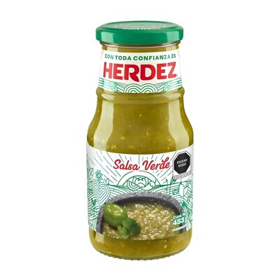 Bottled green sauce - Herdez - 453 gr
