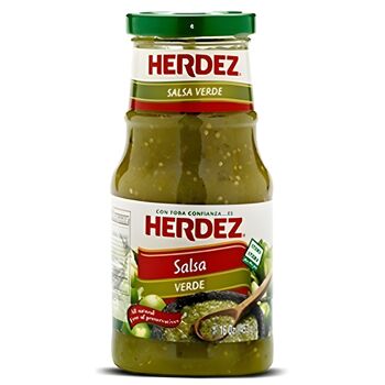Sauce verte bouteille en verre - Herdez - 240 gr