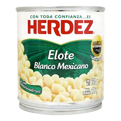 Granos de elote blanco mexicano - Herdez - 220 gr