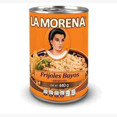 Canned Fried Brown Beans - La Morena - 440 g