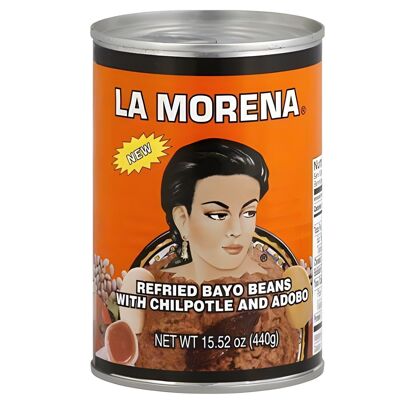 Braune und gebratene Bohnen mit Chipotle-Pfeffer - La Morena - 440 g