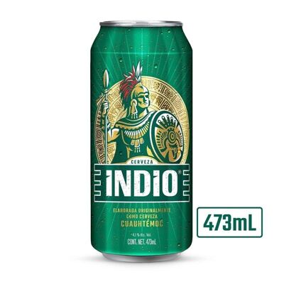 Can Beer - Indio - 473 ml - 4.1% alcohol