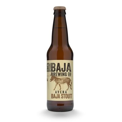 Bottiglia di birra - Baja Brewing Avena Stout - 355 ml - 6° alcol