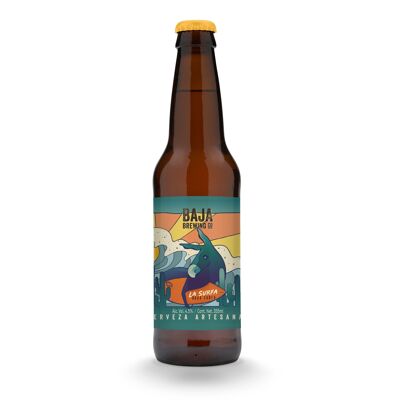 Beer Bottle - Baja Brewing Surfa Lager - 355 ml - 4.5° alcohol