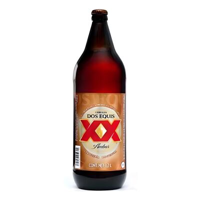 Beer bottle - Dos Equis Amber - 1.2 l - 4.7% alcohol vol