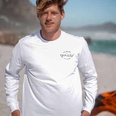 Salty Vibes Long Sleeve Tee White