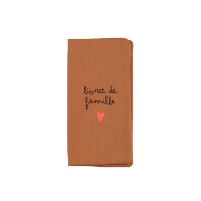 Caramel linen family book cover