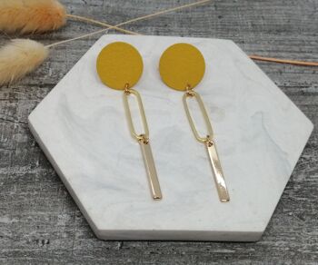 boucles d'oreilles - Joy - ocre/or - 11 1