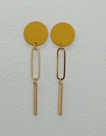 boucles d'oreilles - Joy - ocre/or - 11 2