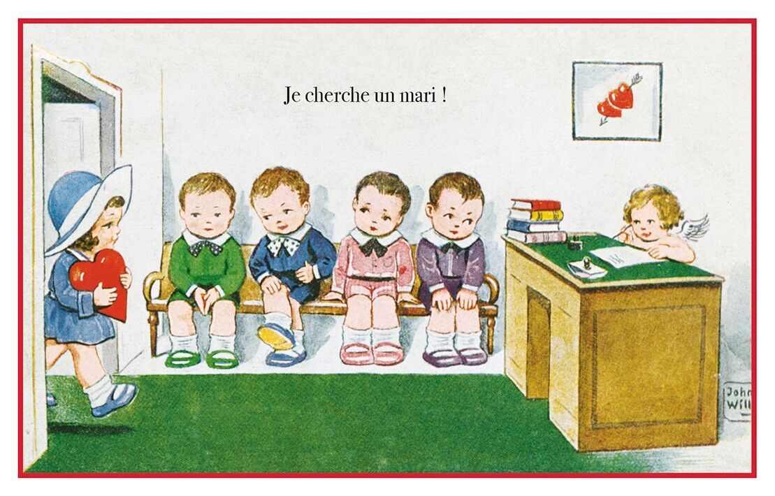 Cartolina dell'agenzia matrimoniale