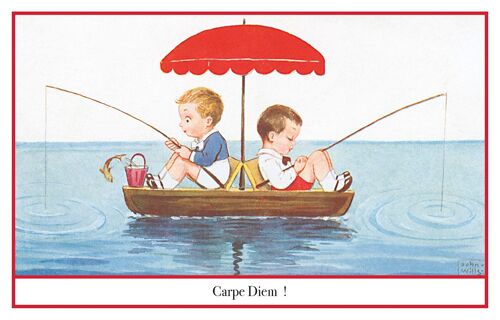 Carte postale jour de pêche