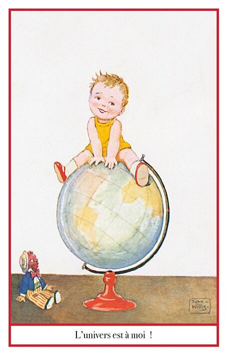 Weltenbummler-Postkarte