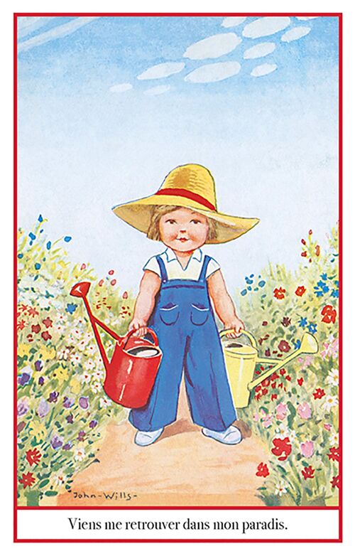 Carte postale jardinière