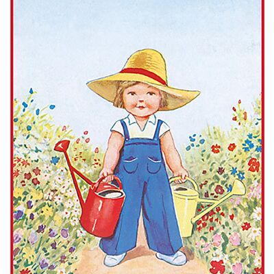 Gardener postcard