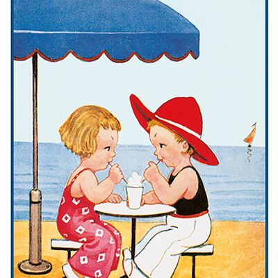 Strand-Postkarte