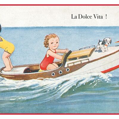 La Dolce Vita Postcard