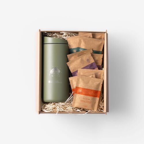 London Nootropics Adaptogenic Coffee Gift Box with Travel Coffee Cup