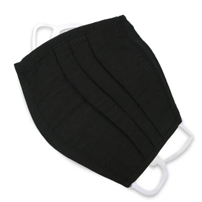 Schwarze Gesichtsmasken (2er Pack)