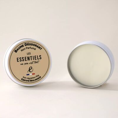 Delicate & Unscented Deodorant Balm - certified organic
