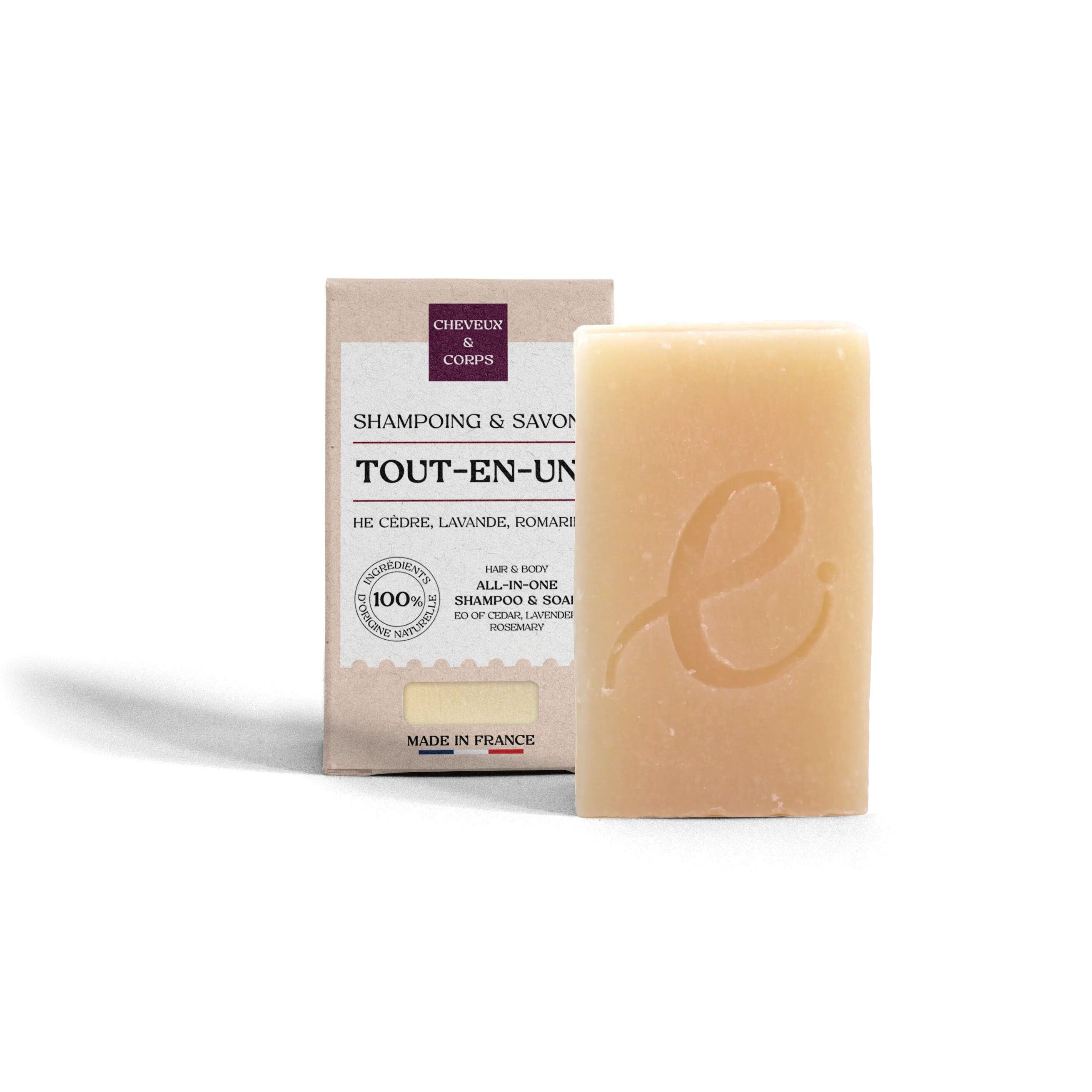 All-in-one soap: face, body and hair - Certified organic - 100g