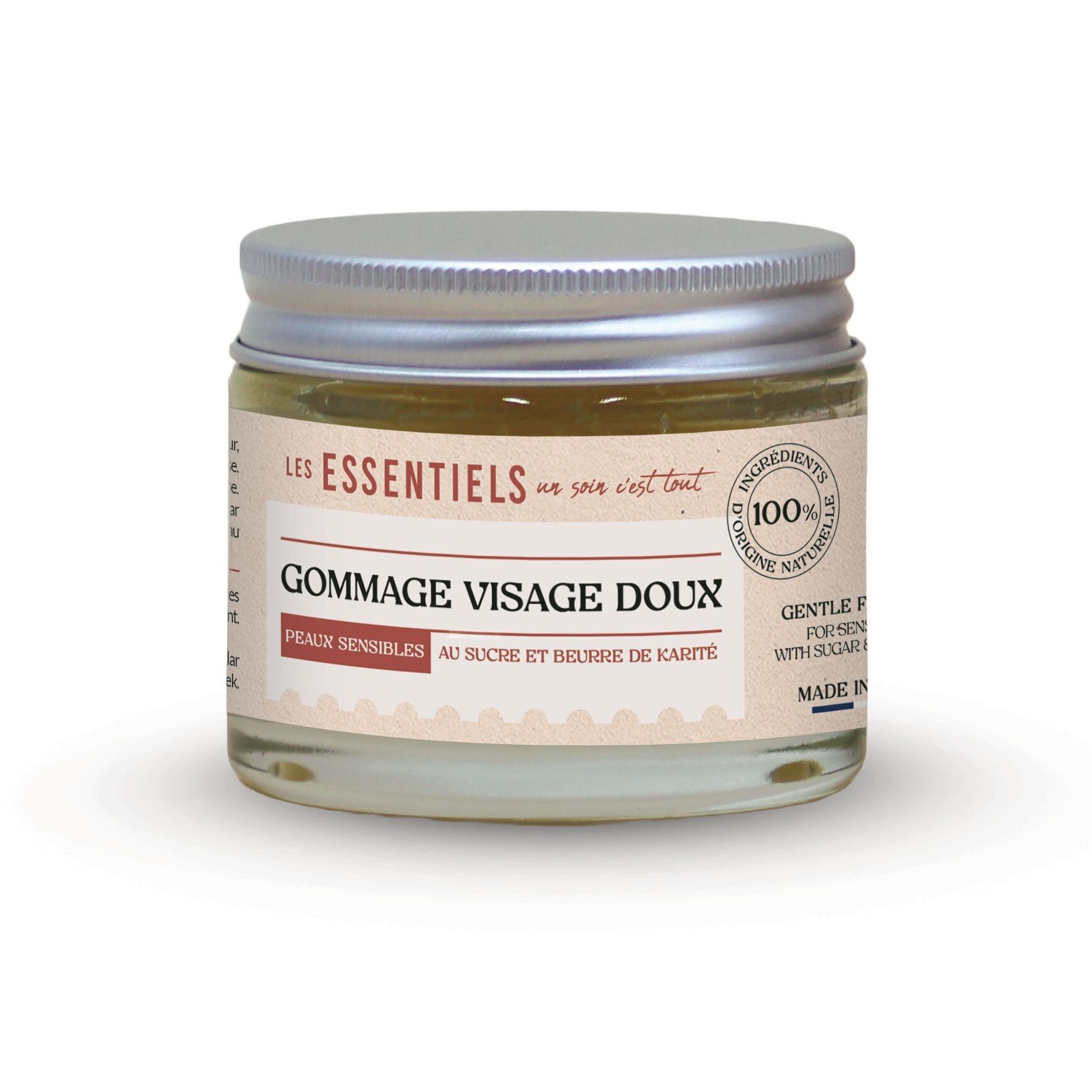 Light Scrub - Gentle Facial Exfoliant - Certified natural - 50ml