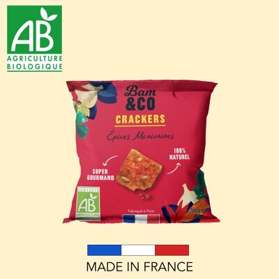 SNACK SALÉ BIO - Crackers Epices Mexicaines