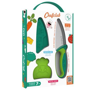 Compra El cuchillo verde para niños Chefclub al por mayor
