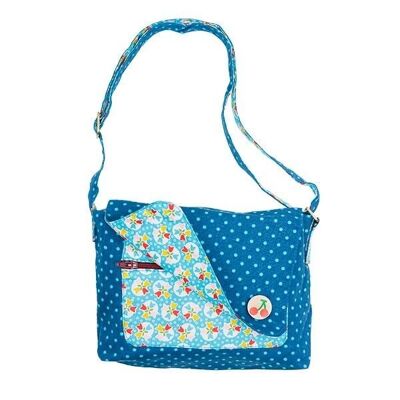 Shoulder bag daycare points blue / turquoise