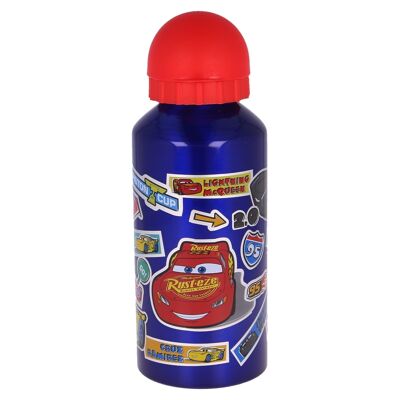 Stor botella aluminio pequeña 400 ml cars stickers