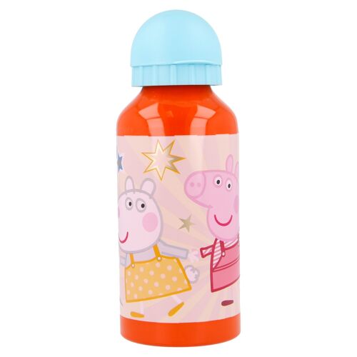 Stor botella aluminio pequeña 400 ml peppa pig kindness counts