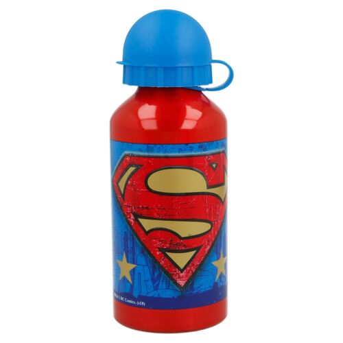 Stor botella aluminio pequeña 400 ml superman symbol