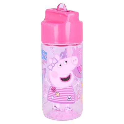 Stor botella tritan hidro pequeña 430 ml. peppa pig