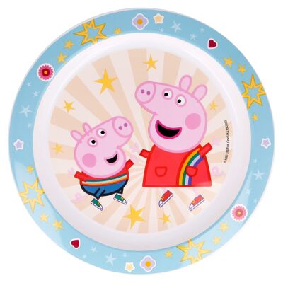 STOR PLATE MICRO KIDS PEPPA PIG KINDNESS COUNTS