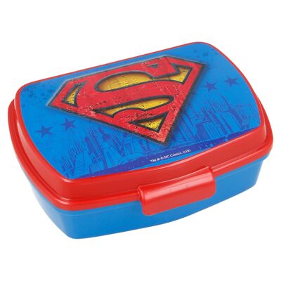 STOR RECTANGULAR SANDWICH BOX SUPERMAN SYMBOL