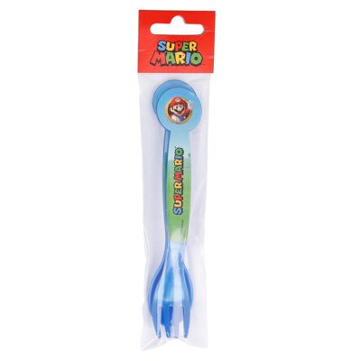 STOR SET OF 2 SUPER MARIO PP CUTLERY