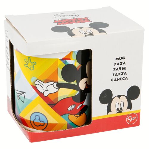 Stor taza ceramica 325 ml en caja regalo mickey color flow