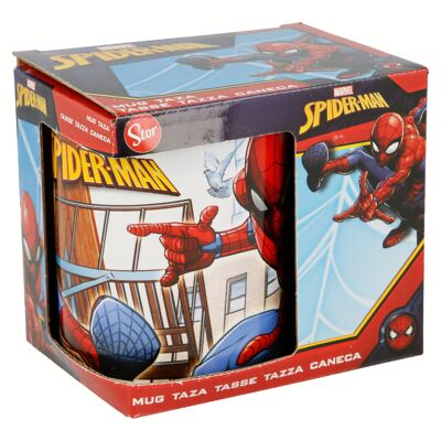 TAZZA IN CERAMICA STOR 325 ML IN CONFEZIONE REGALO SPIDERMAN STREETS