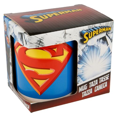 Stor taza ceramica 325 ml en caja regalo superman icon