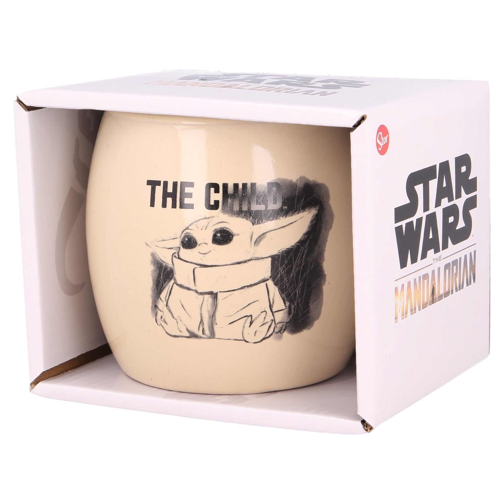 STOR MUG GLOBE IN CERAMICA 380 ML IN CONFEZIONE REGALO IL BAMBINO MANDALORIA GIOVANE ADULTO