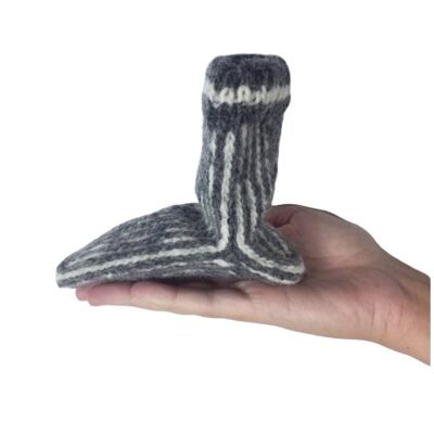 Zaki White/Grey Socks size 18-36