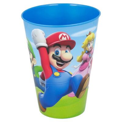 STOR LARGE EASY GLASS 430 ML. SUPER MARIO