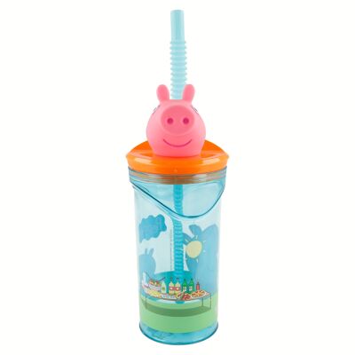 STOR 3D FIGURE GLASS 360 ML PEPPA PIG CORE