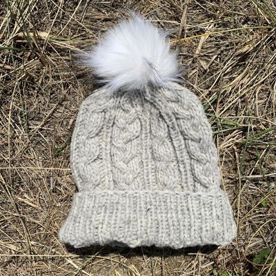 Nino light grey beanie