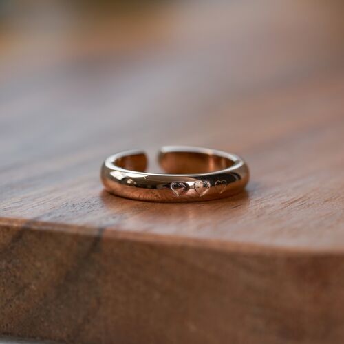 Hearts Ring- Rose Gold