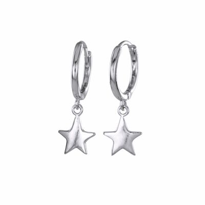 Star Sleeper Earrings- Silver