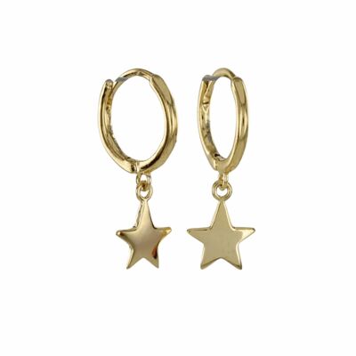 Star Sleeper Earrings- Gold